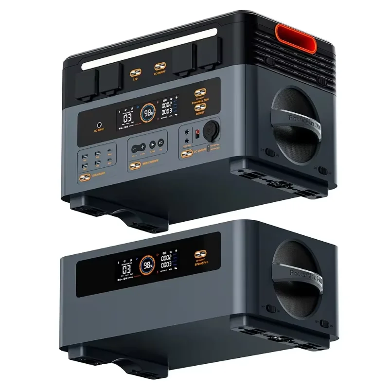 OSCAL PowerMax 2400pro Tragbare Powerstation 2400W 2016Wh LiFePO4-Batterie Solarzelle für Outdoor-Camping, Notfälle zu Hause, Mobile Stromversorgung