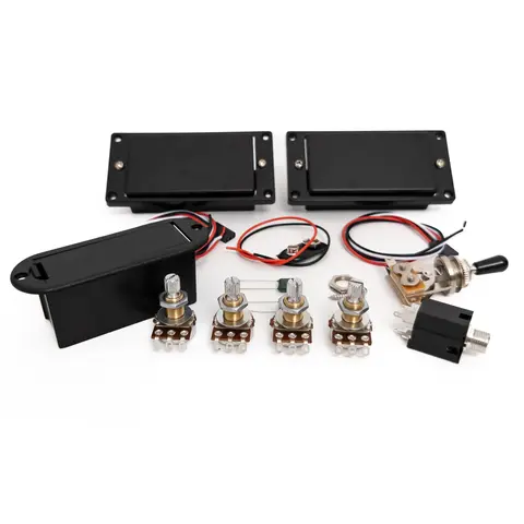 HH Black Active Pickup 81 85 Elgitarr Humbucker Pickups Set Korta Skaft Potentiometer & Kablage Ton Uppgraderade Gitarrtillbehör 8 best sales aktiv upphämtning - №8