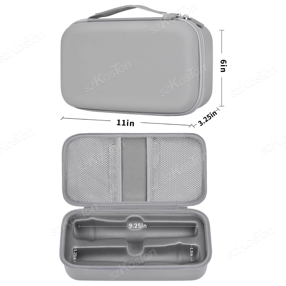 Wireless Microphone Case for JBL PartyBox Wireless Two Microphone System Singing Karaoke Dual Mic Handheld Travel Storage Bag