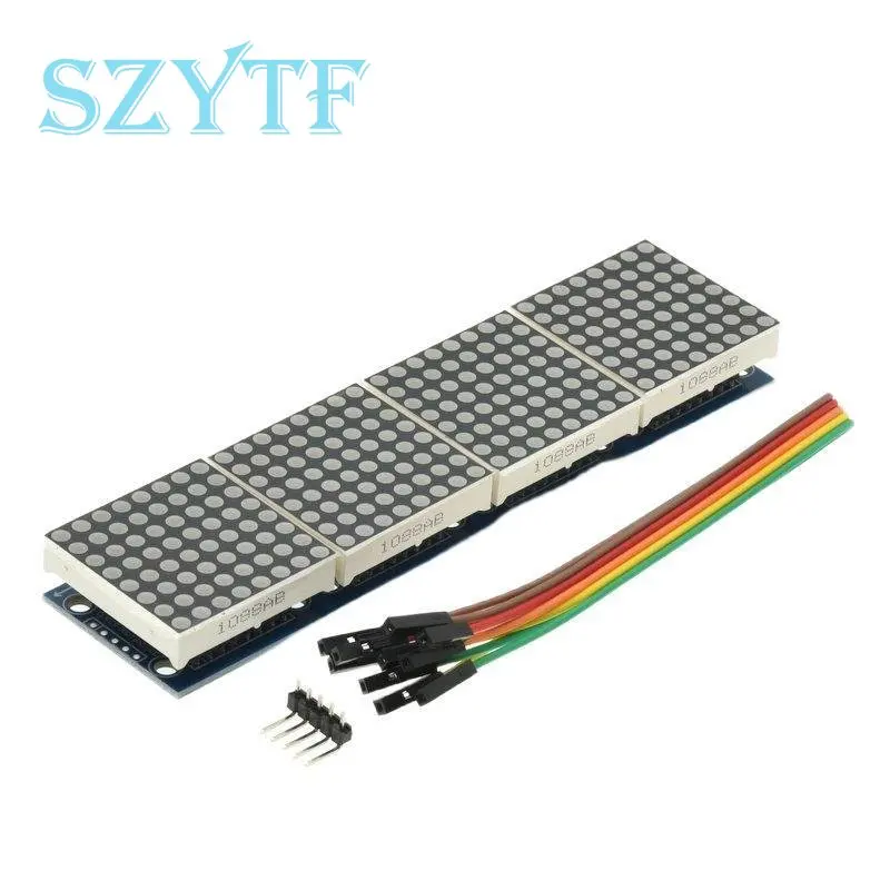 1 / 2 / 4 / 8-bit MAX7219 60×60 Dot Matrix Module Microcontroller LED Display Module For DIY KIT With Cable