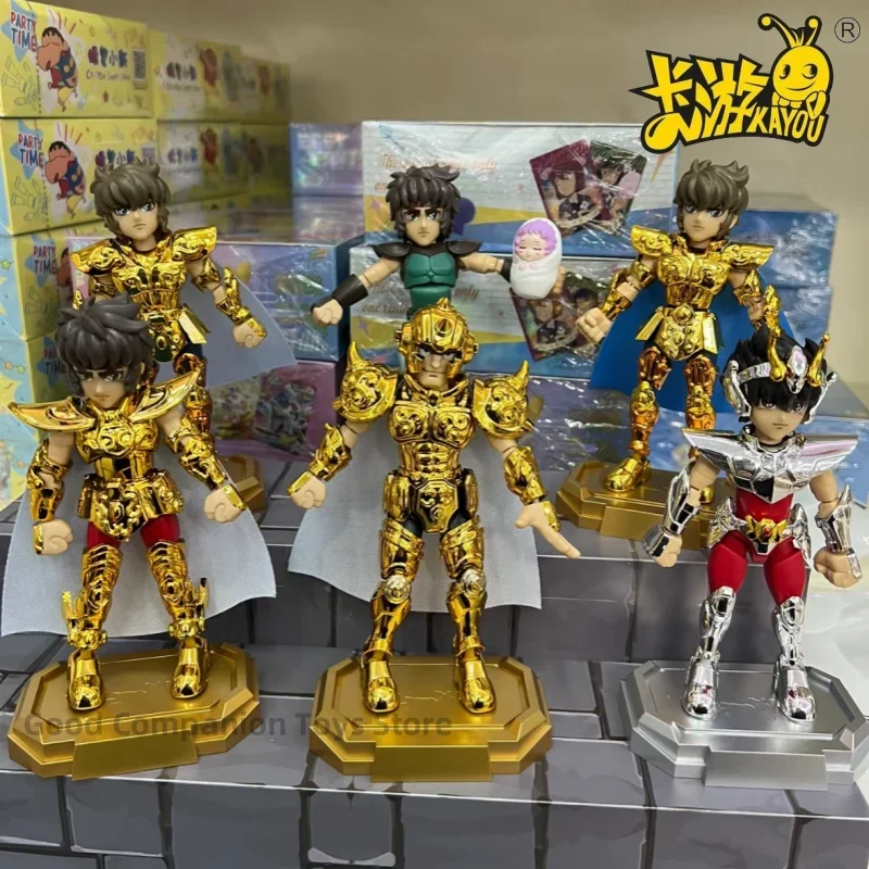W magazynie KAYOU Saint Seiya pudełko z niespodzianką Aiolos Athena Aldebaran Mu Aiolia zmontowane ruchome zabawki modele złoty święty