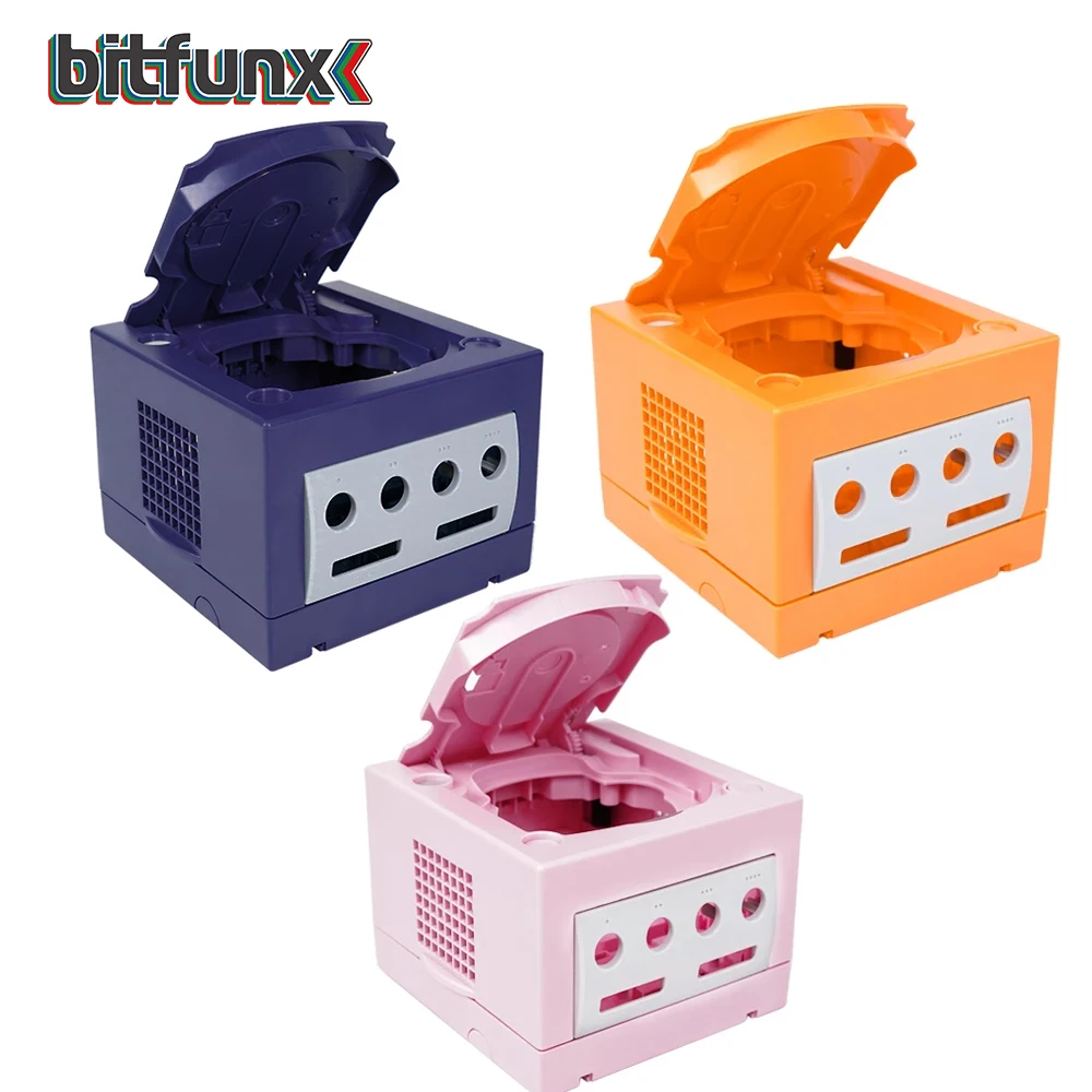 Bitfunx-funda de repuesto de Color para consola NGC, carcasa de elevación para Gamecube NGC GC DOL-101, DOL-001, Retro