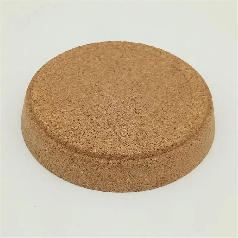Posavasos redondos con corchos C7AC, 5 uds., posavasos madera resistente calor, soporte para tazas café y bebidas