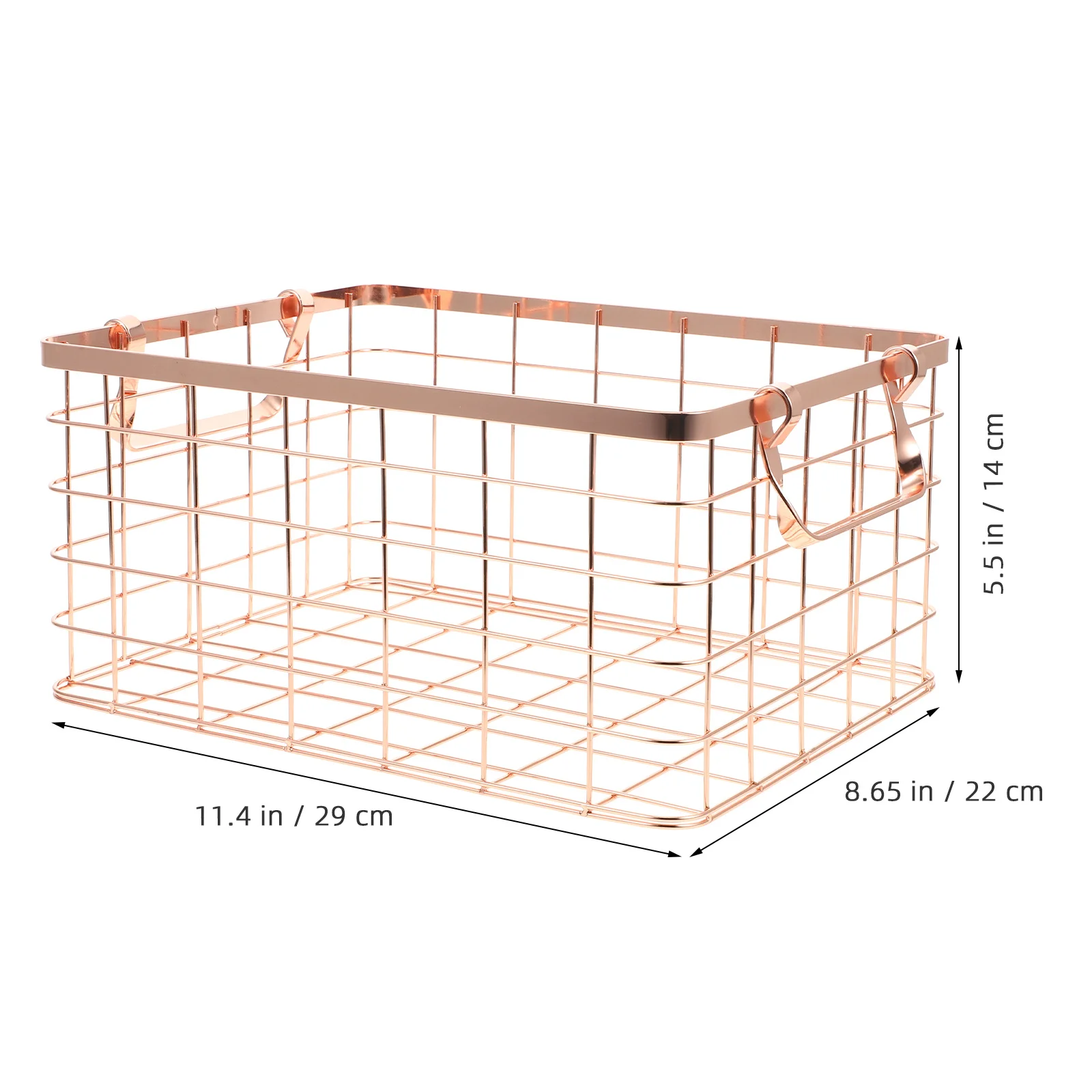 

Iron-Art Storage Basket Nordic Style Basket with Handle Portable Lightweight Fruit Vegetables for Home Office Vegetables Holder