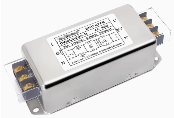

CW4L3-20A-R Single-phase AC power filter Three-stage EMI filter 220V terminal block 3A/6A/10A/20A/30A-R Anti-interference