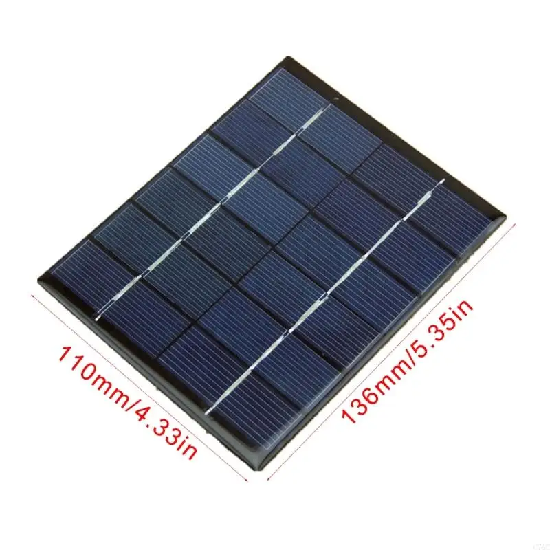 2W لوحة الطاقة الشمسية 6V عالية الكفاءة لتوفير لوحة الطاقة الشمسية لحل الطاقة C7AC