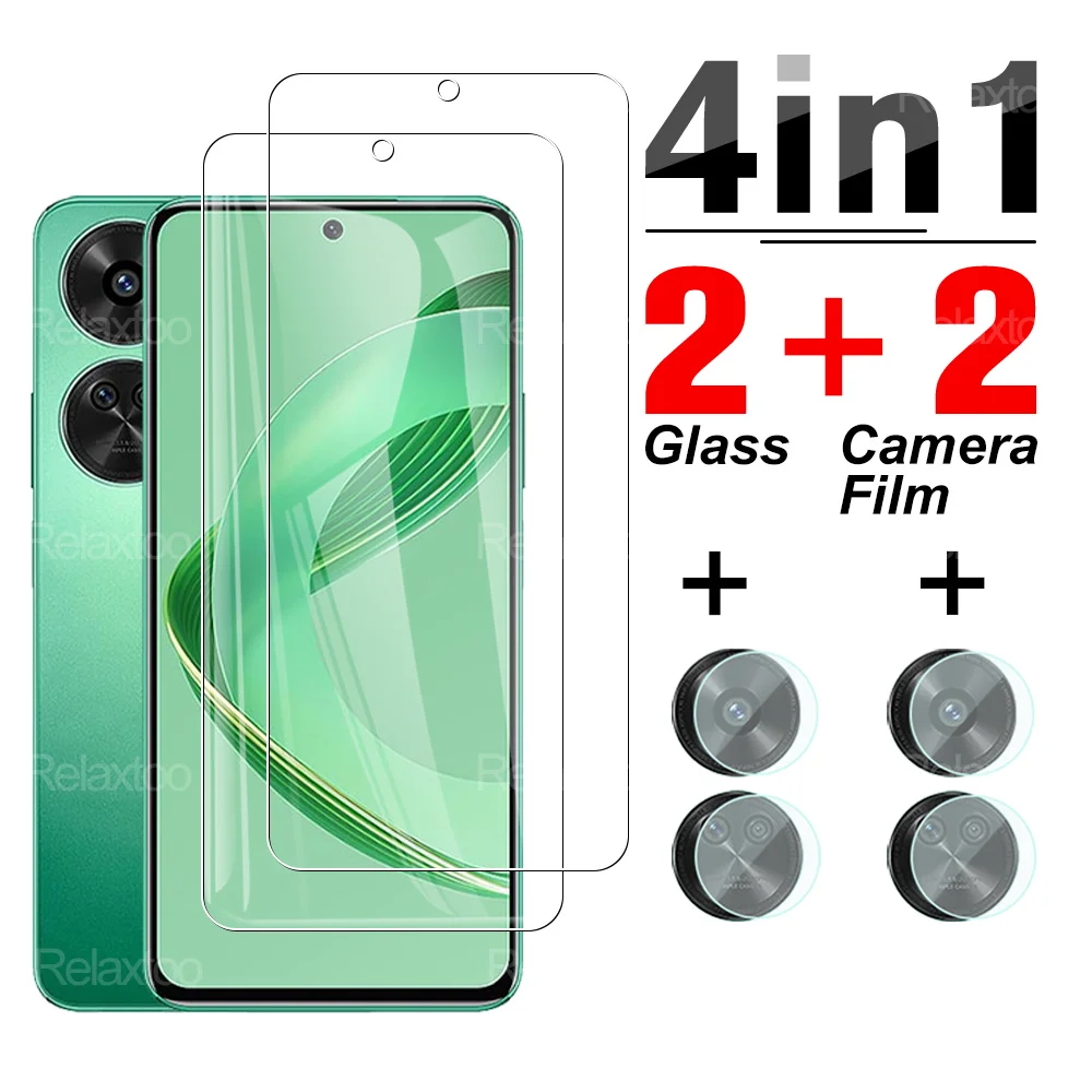 4in1 Camera Lens Film For Huawei nova 12 SE 4G Tempered Glass Screen Protector For huawe Nova12SE nova12 SE 12se HD Protect Film