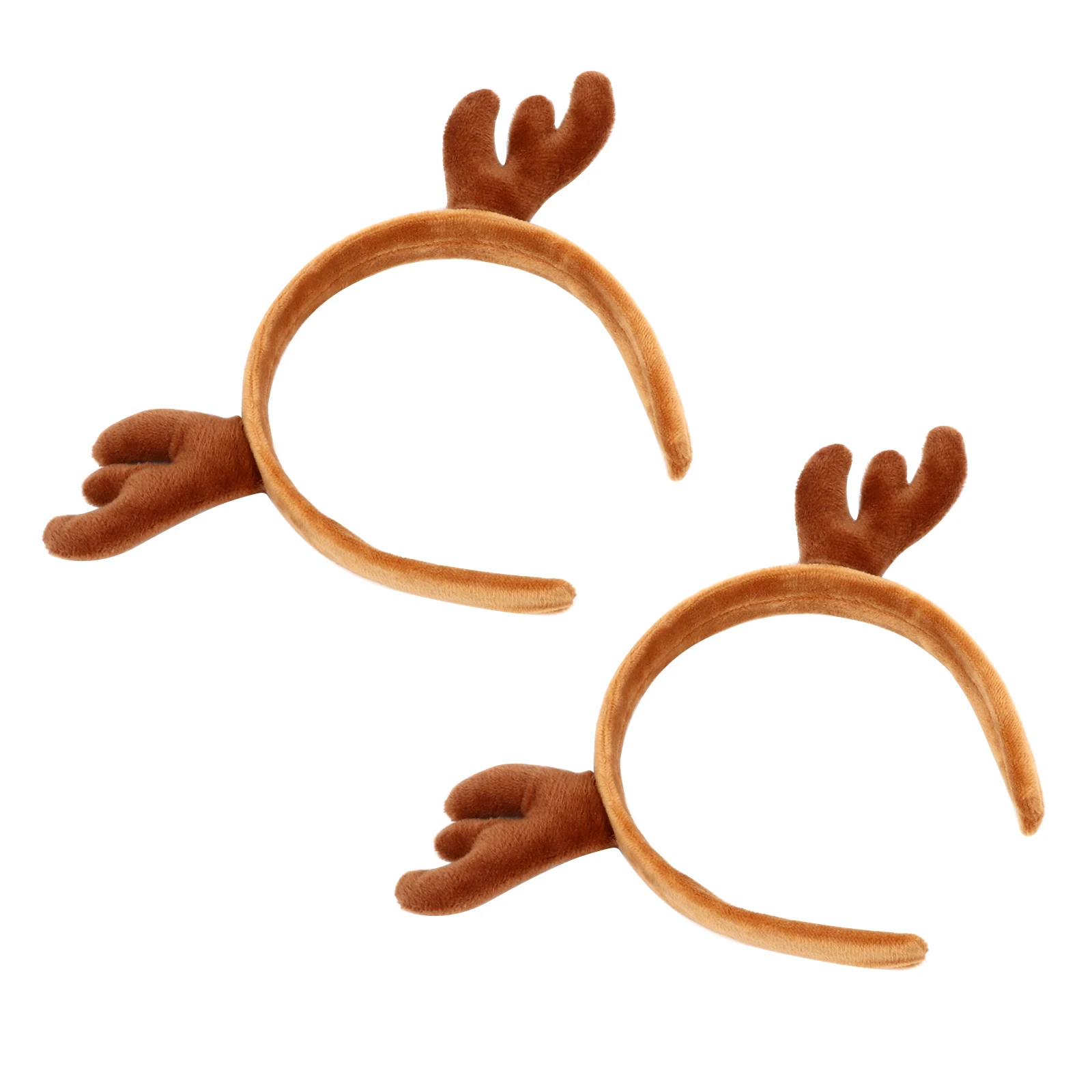 

2pcs Christmas Headb Realistic Antlers Hair Accessories Costume Hoop Fabric Lightweight Non Deformation Christmas Party Holiday