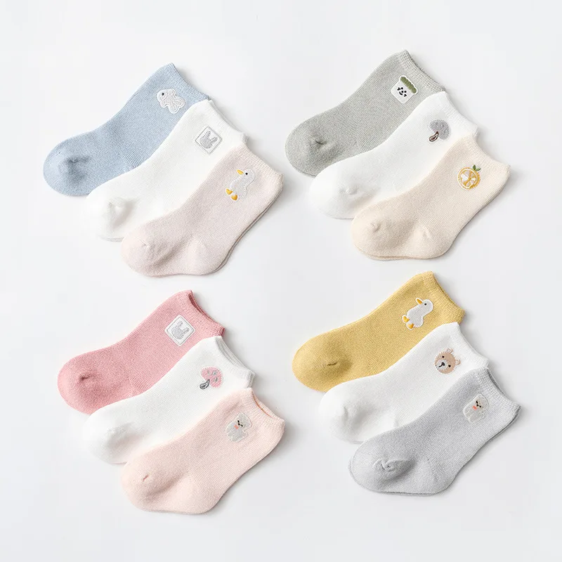 High Quality 3 Pairs/Pack Cartoon Cotton Girls Boys Socks Comfort Warm Cotton Kids Girl Baby Socks Child Boy Newborn Socks