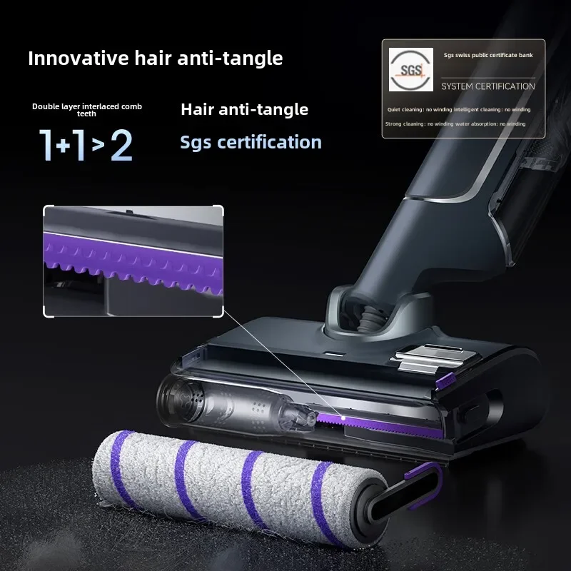 NARWAL S2 Pure Automatic complemento de detergente, planchado y secado inalámbricos de alta temperatura, aspiradora de tres facturas