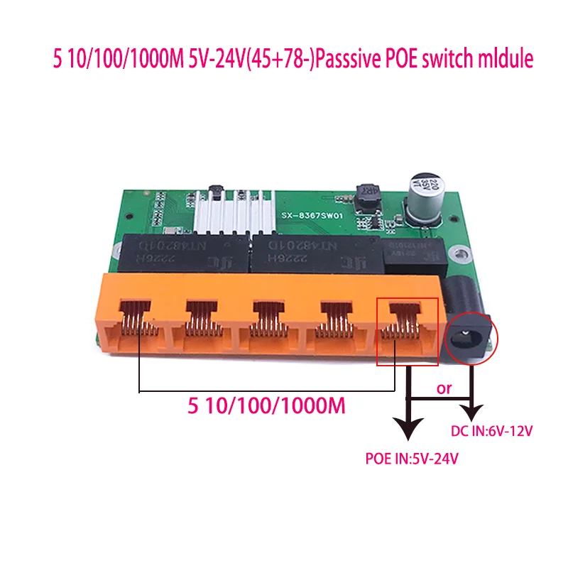 OEM New model 5/8 Port Gigabit Switch Desktop RJ45 Ethernet Switch 10/100/1000mbps Lan Gigabit  switch rj45  tp-link