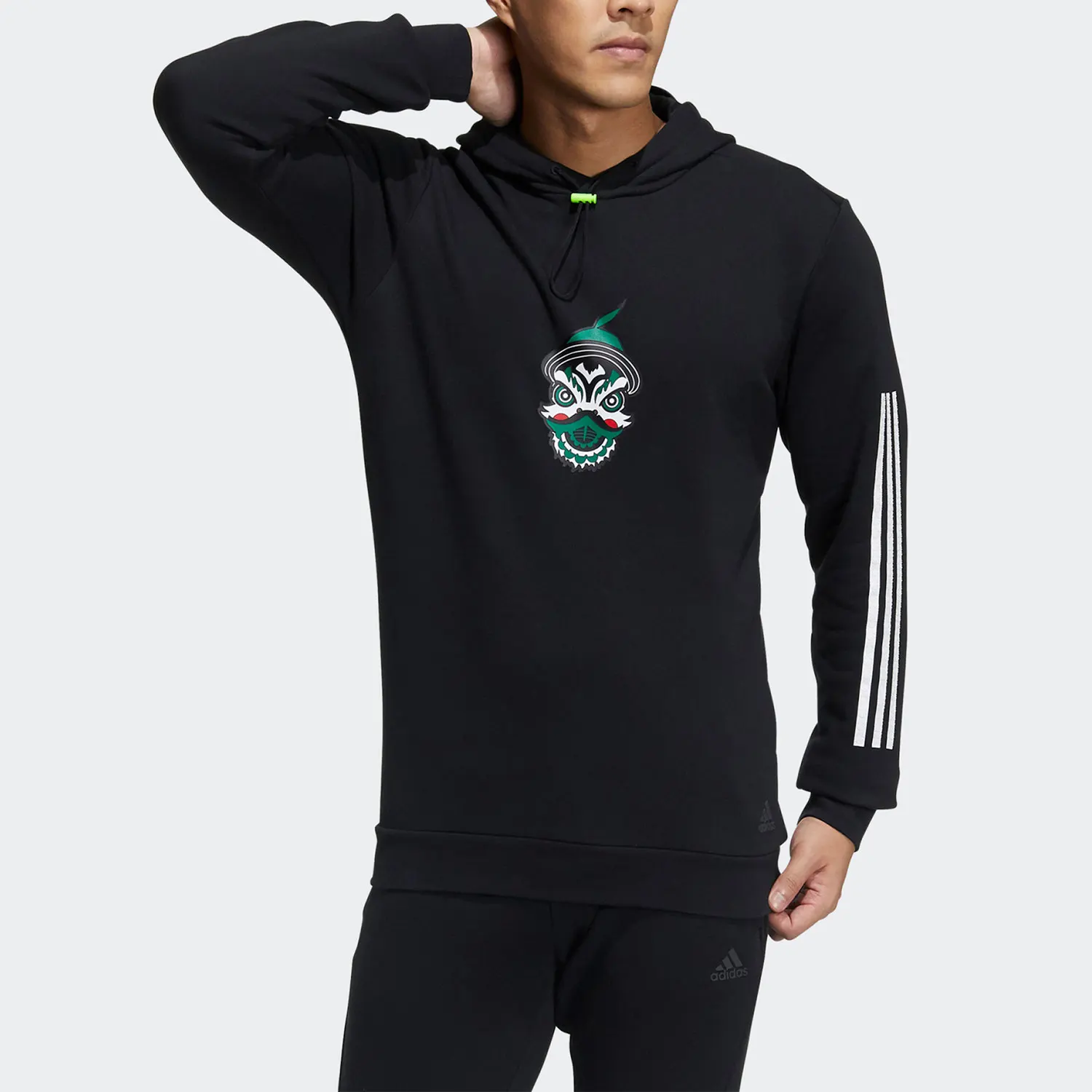 

Adidas genuine training sports men's knitted hooded sweatshirt H43796
