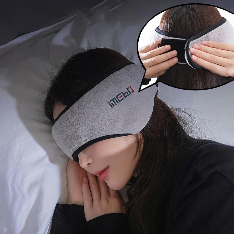 Maschera per dormire oscurante con paraorecchie per rilassarsi paraorecchie per dormire Set di auricolari per dormire benda antirumore per dormire