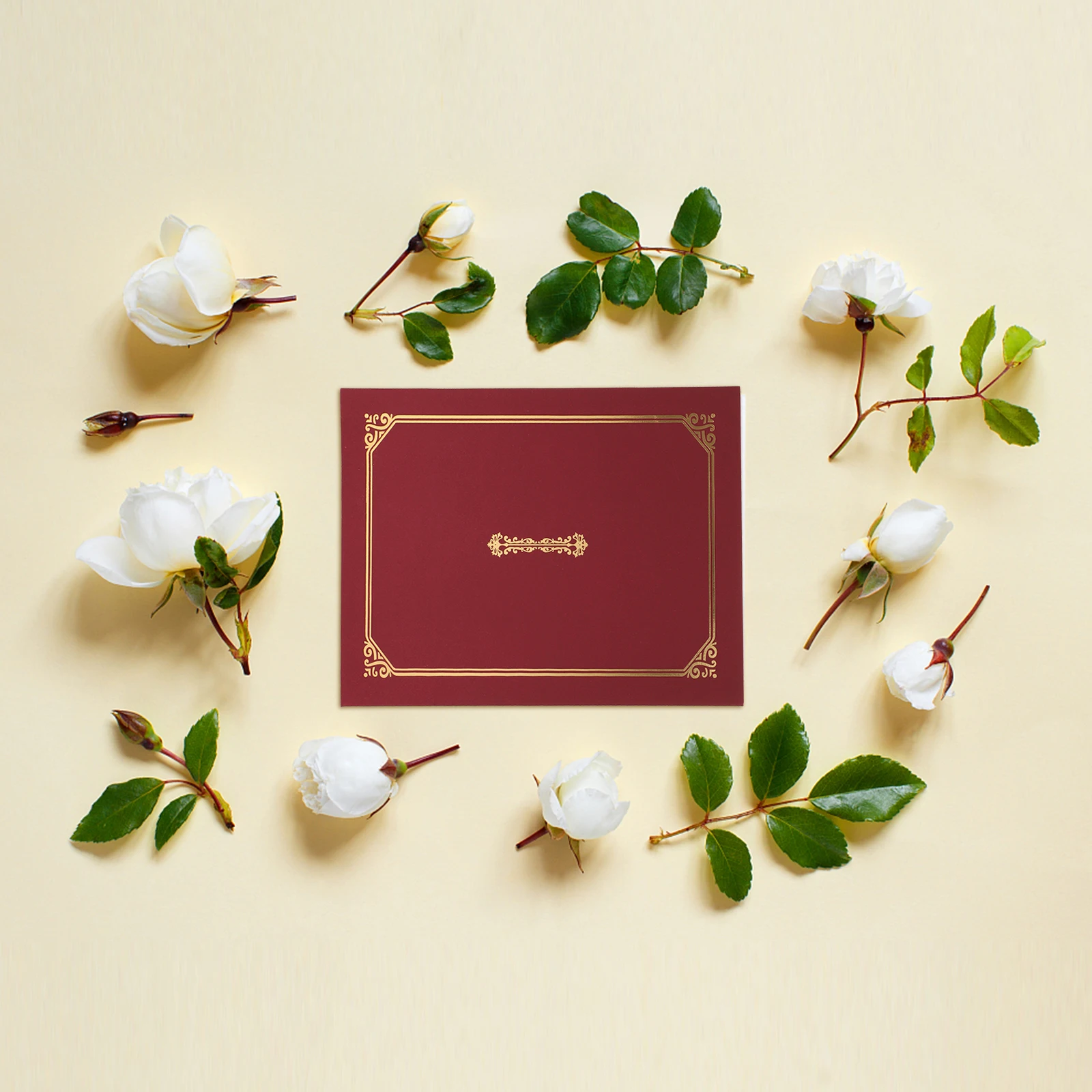 Soporte de certificado A4 elegante, cubiertas de papel con diseños de bordes elegantes para documentos importantes, cubierta de certificado de premios, 5 uds.