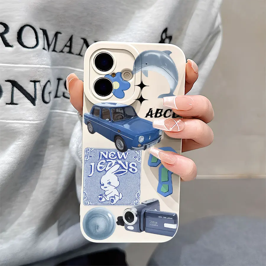 Angel Eye Matte TPU Soft Phone Case, Compatible with Plus360-Degree Protection for iPhone 17 to 11 Pro Max