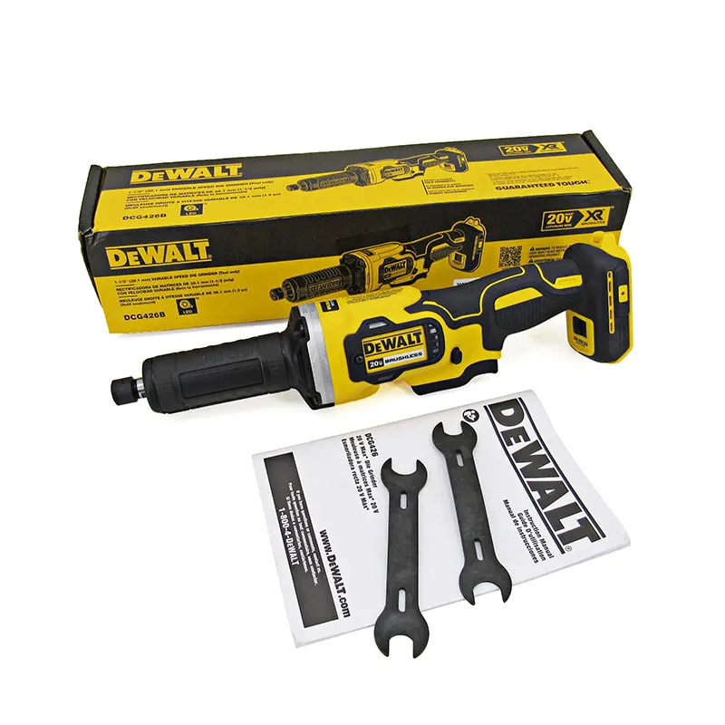 Imagem -06 - Dewalt-die Grinder 20v de Velocidade Variável Motor sem Escova Moedores Retos Metal Madeira Moagem Ferramentas de Polimento Dcg426b 25000rpm