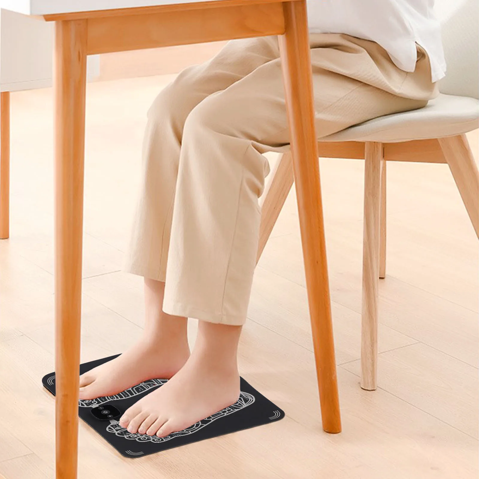 

Foot Massager Electric Sole Massager 15 Intensity Levels Microcurrent Technology Usb Charging Foot Massage Cushion For Home Use