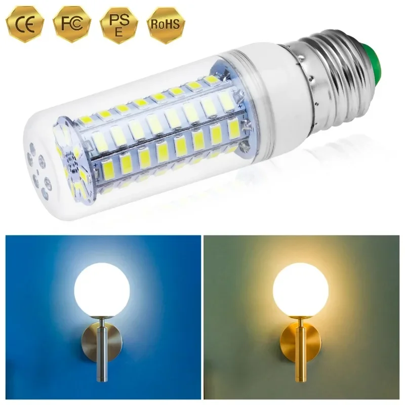 Lampu bohlam hemat energi kualitas baik 24/ 30/ 56/ 72LED 3000K/6000K lampu jagung hemat energi