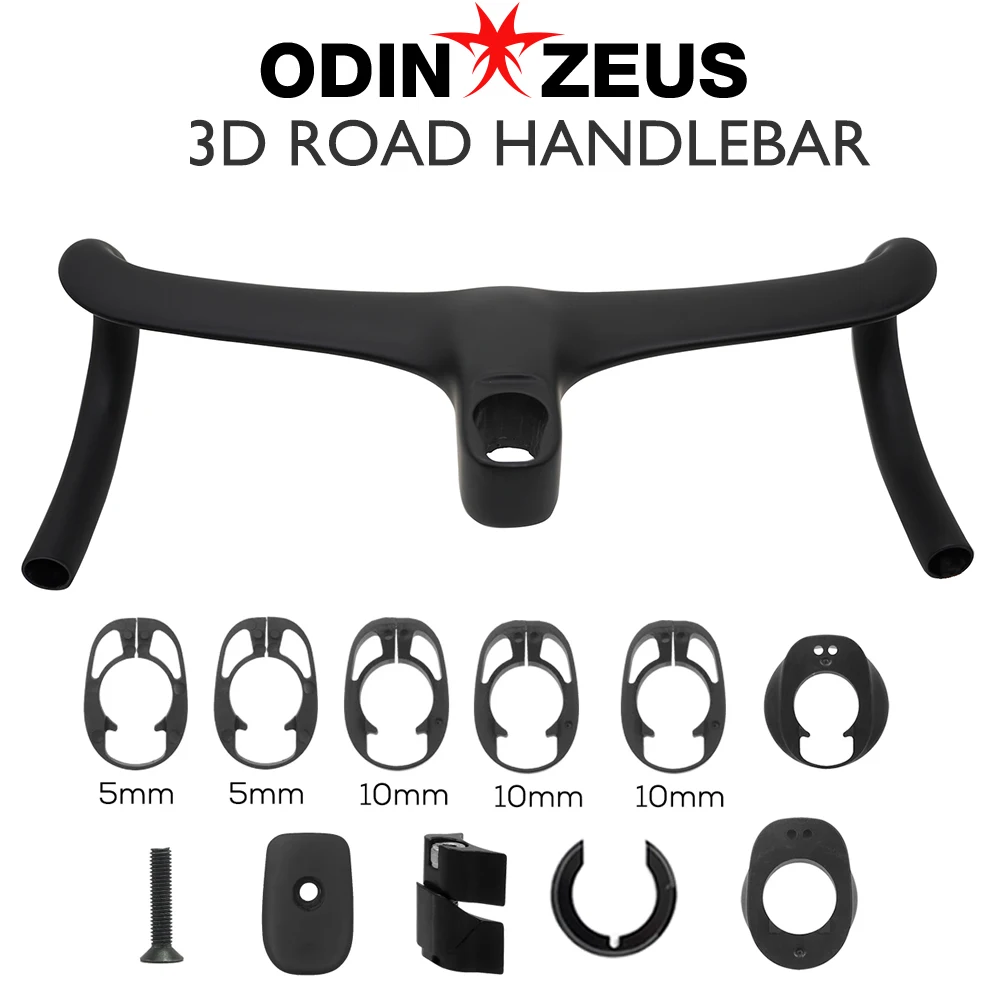 

T4 ULTRA Road Bike Full Carbon Fiber Internal Cable Integrated Bicycle Handlebar Cockpit For 360mm-380mm With Mount Spacers