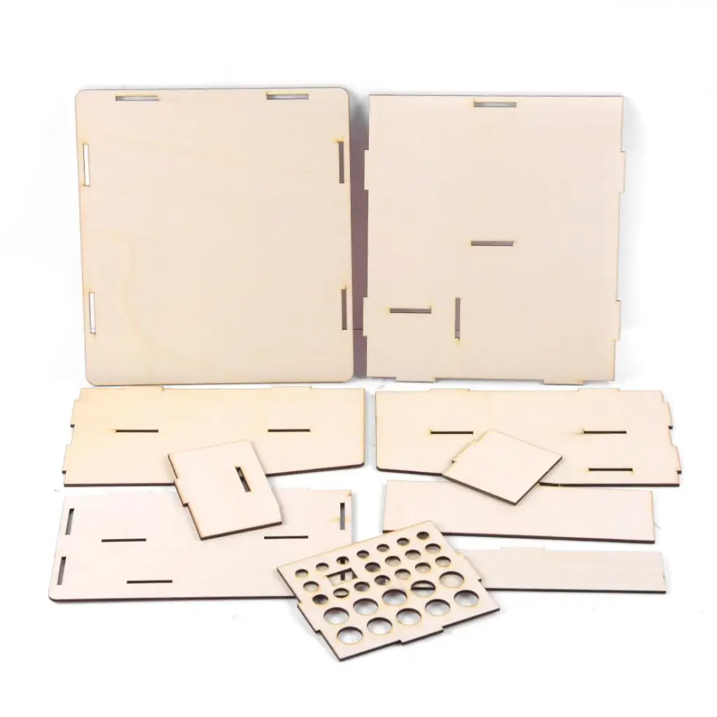 Module Paint Tools Stand Rack Wood Organizer DIY Kit for Pigment Ink Bottle Craft Studio Workspace