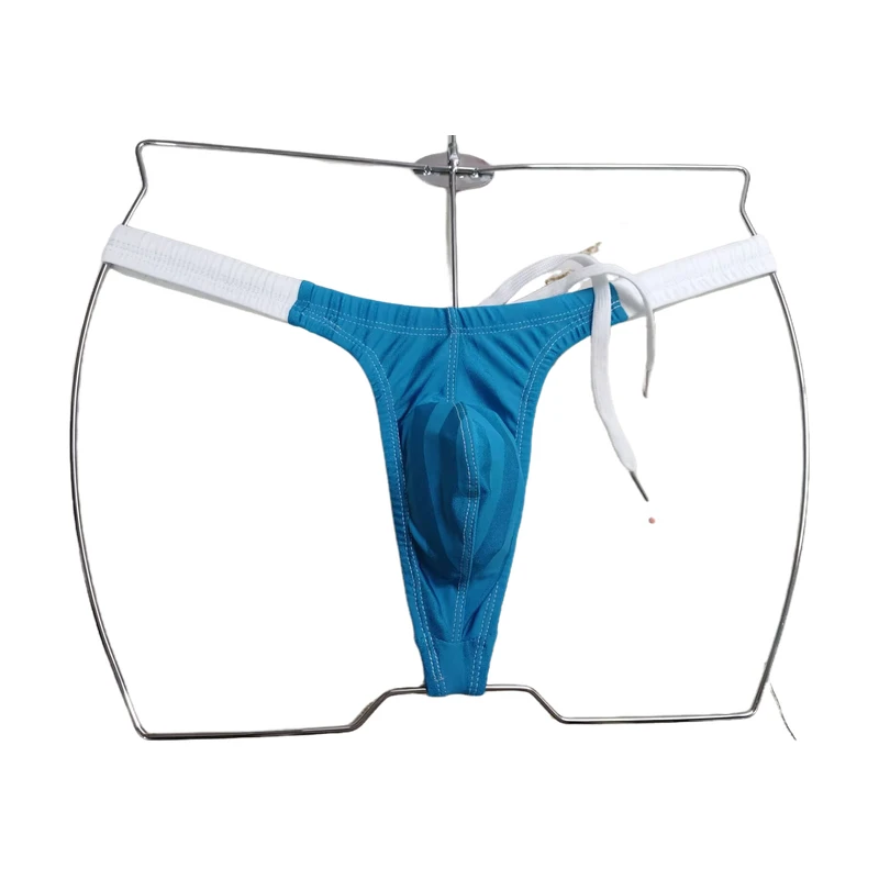 Boythor calção de banho masculino tanga troncos de natação combinar cor borda estreita sexy moda natação praia piscina troncos de natação