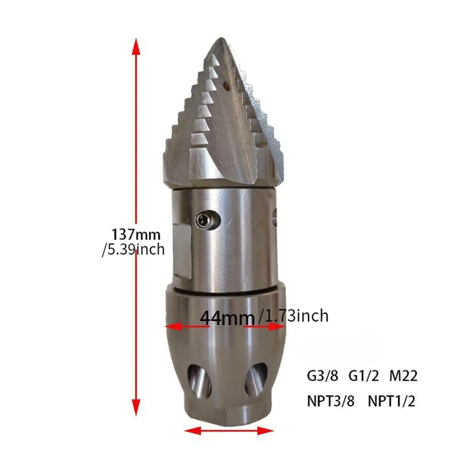 ท่อระบายน้ํา Jetter หัวฉีดท่อระบายน้ํา Jetter หัวฉีดที่มีประสิทธิภาพด้านข้าง 4 ด้านหลัง 6 เคล็ดลับการทําความสะอาด Quick Connector เครื่องมือทําความสะอาดท่อระบายน้ําหัวฉีด