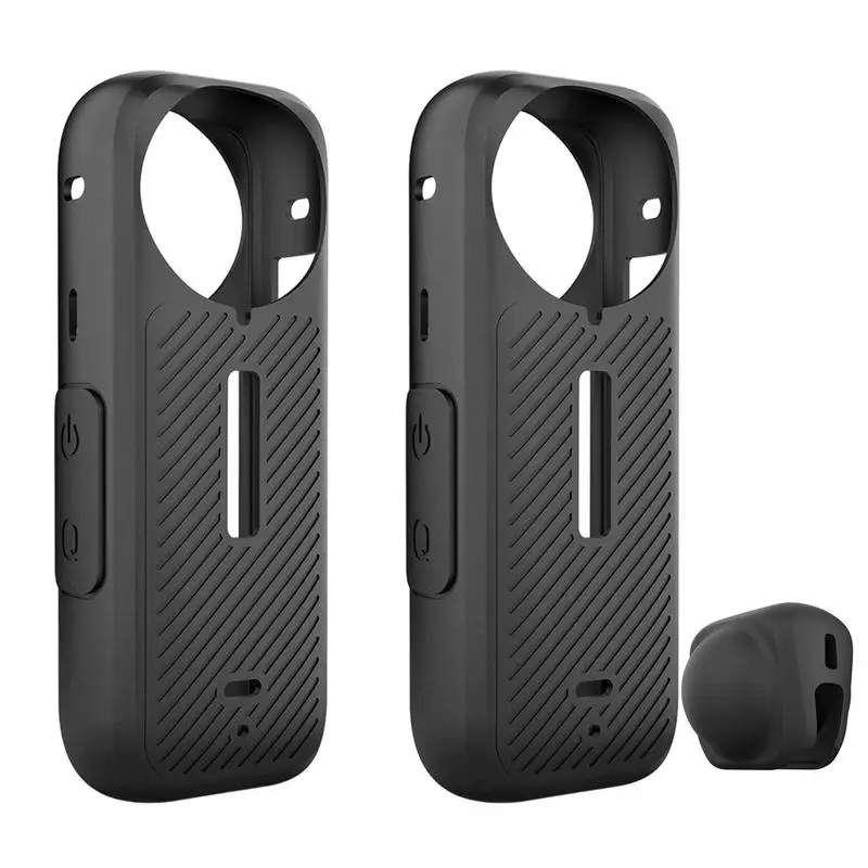 Action Camera Silicone Protection Soft Lens Protective Case Silicone Protective Case For Insta 360X4 Camera Lens Protection