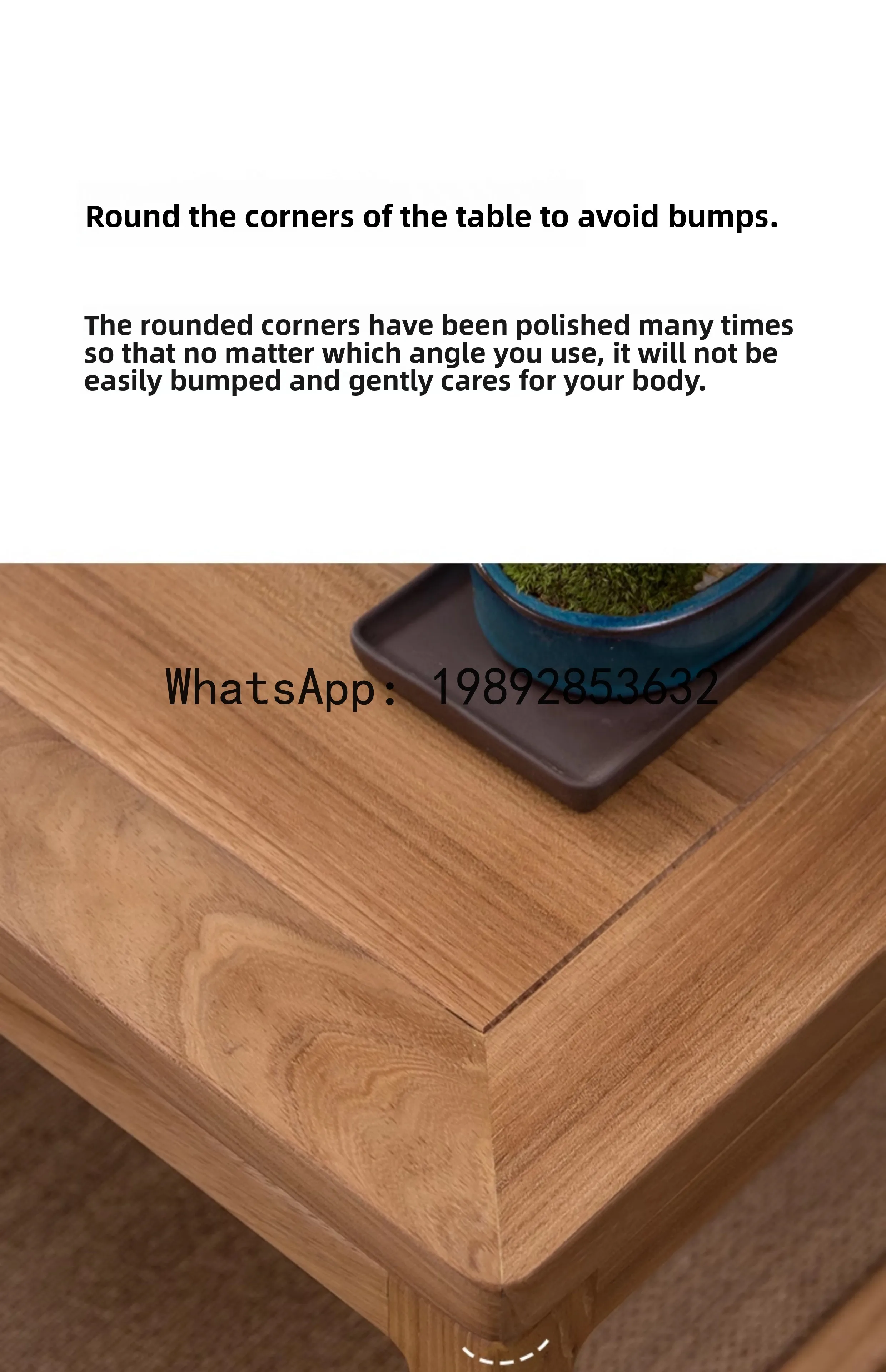 YFY Japanese Tea  Tatami Tea  Zen  Elm Wood Solid Wood Small Low Long  Chinese Style Home Kang Table Balcony