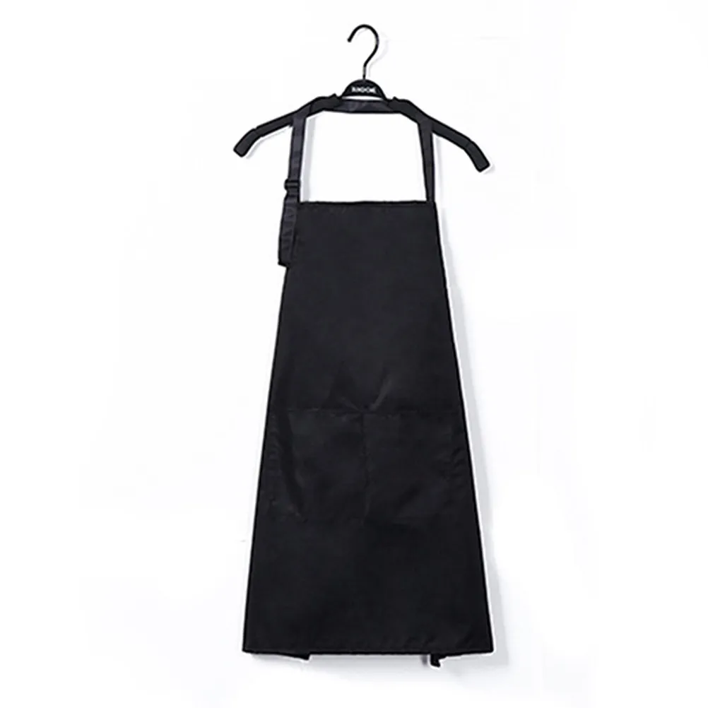 

4Pcs Waterproof Apron Nordic Style Oil Proof Cleaning Cooking Bib Hanging Neck Design Dust Resistant Kitchen Camping Use