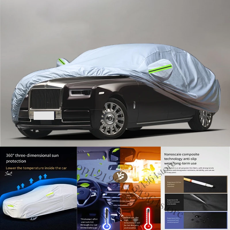 

For Rolls royce Phantom Fit Outdoor Protection Full Car Covers Snow Cover Sunshade Waterproof Dustproof Exterior Car cover