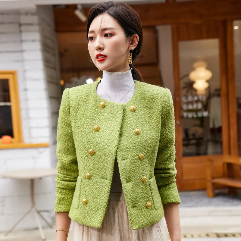 High Quality Fabric Women Blazers Jackets Coat Elegant Office Work Wear Outwear Formal OL Styles Tops Blaser