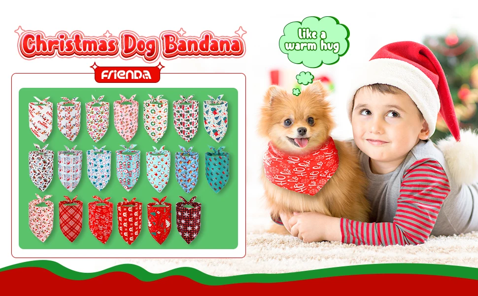 20 Stück Weihnachten Hund Bandana Thanksgiving Hund Dreieck Schals Halloween Hundelätzchen Bandanas für Hundeaccessoires – Detail 1