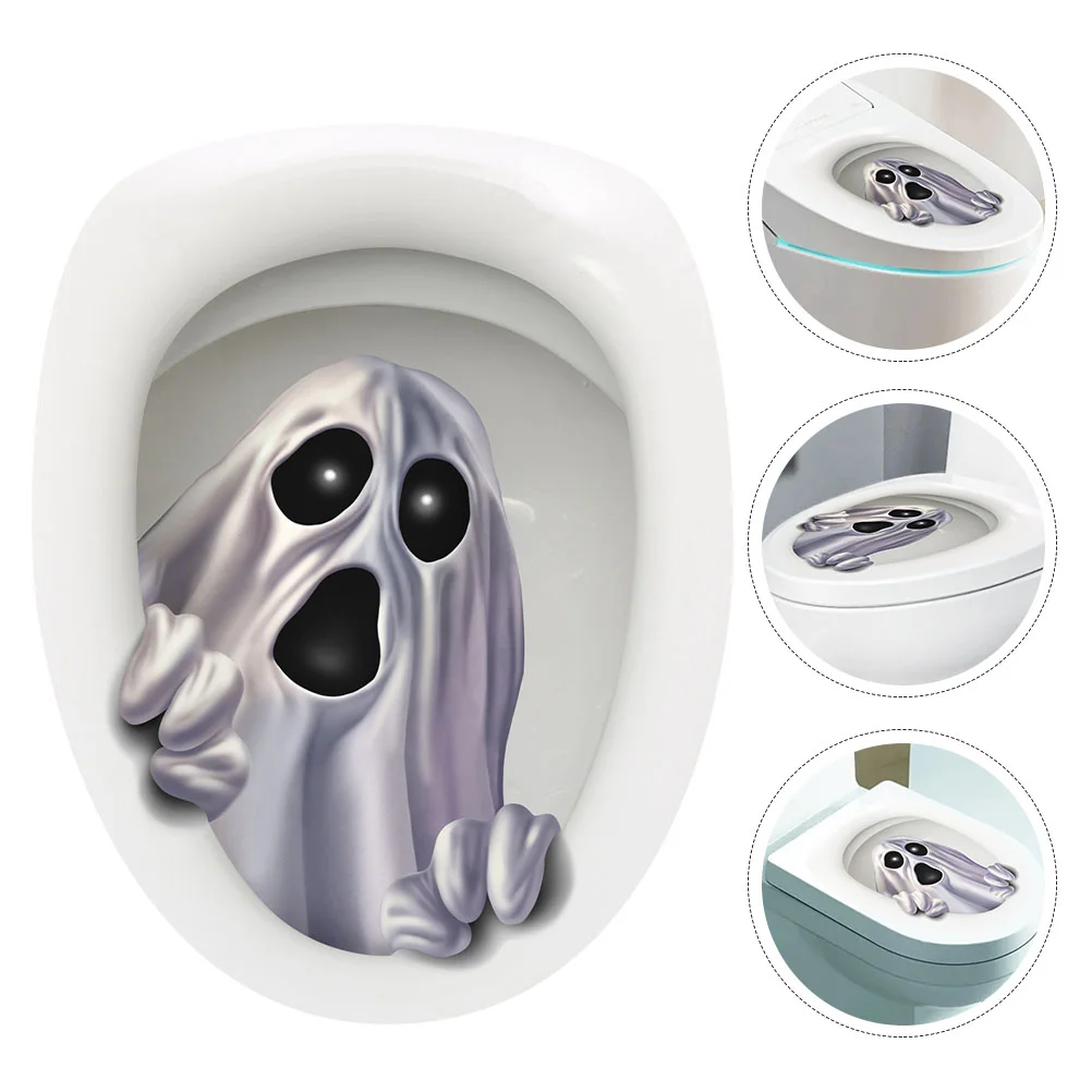 Halloween Toilet Seat Horror Decal Three-dimensional Hallaween Sticker