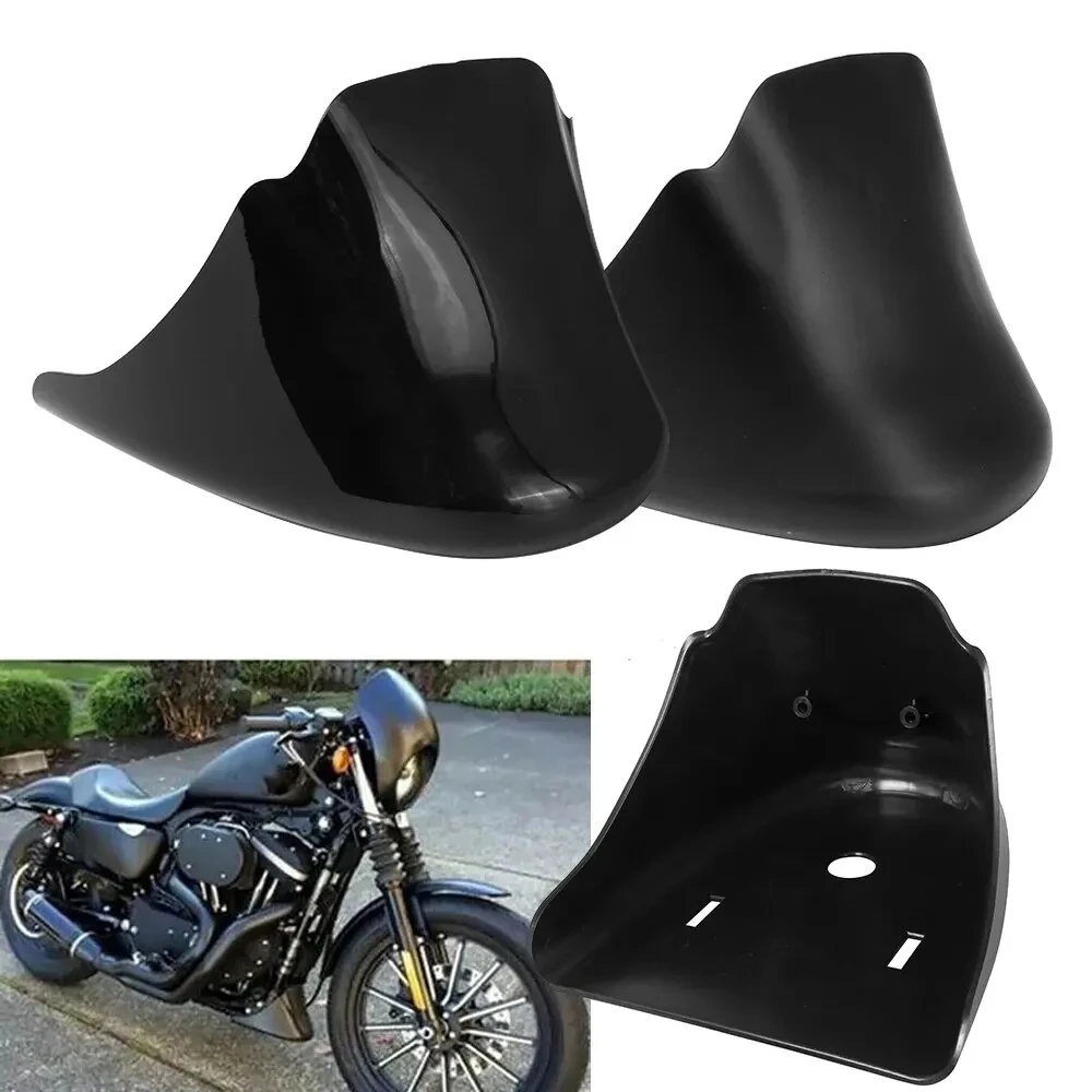 

Motorcycle Front Bottom Spoiler Mudguard Air Dam Chin Fairing for Harley XL Sportster 883 120s, Frame Lower Protective Cover