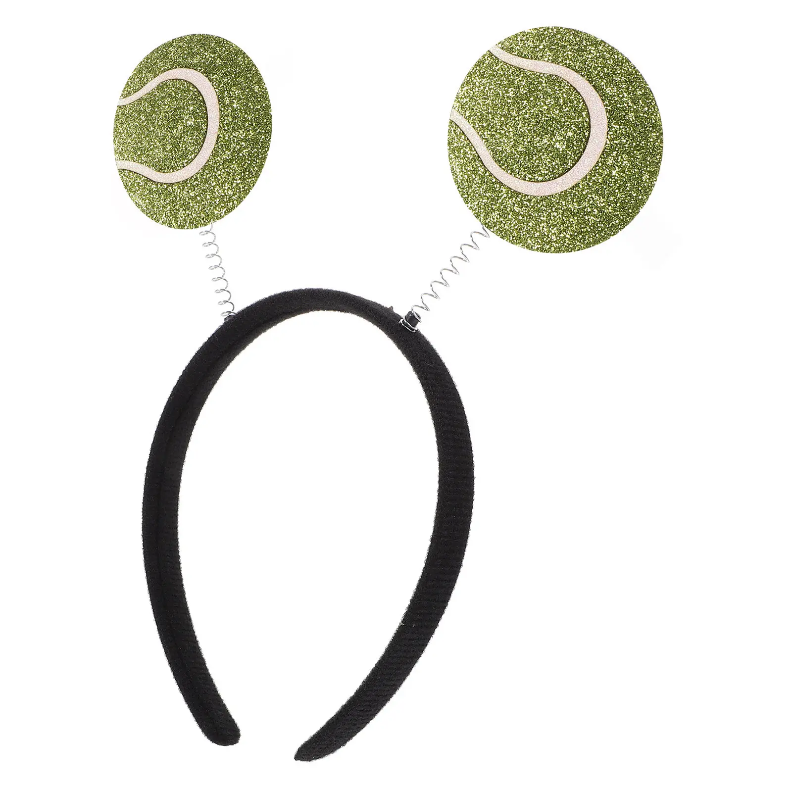 

Повязка на голову с теннисными мячами, декоративный аксессуар для волос, обруч для волос для вечеринок, дней рождения, фестивалей, спортивных мероприятий