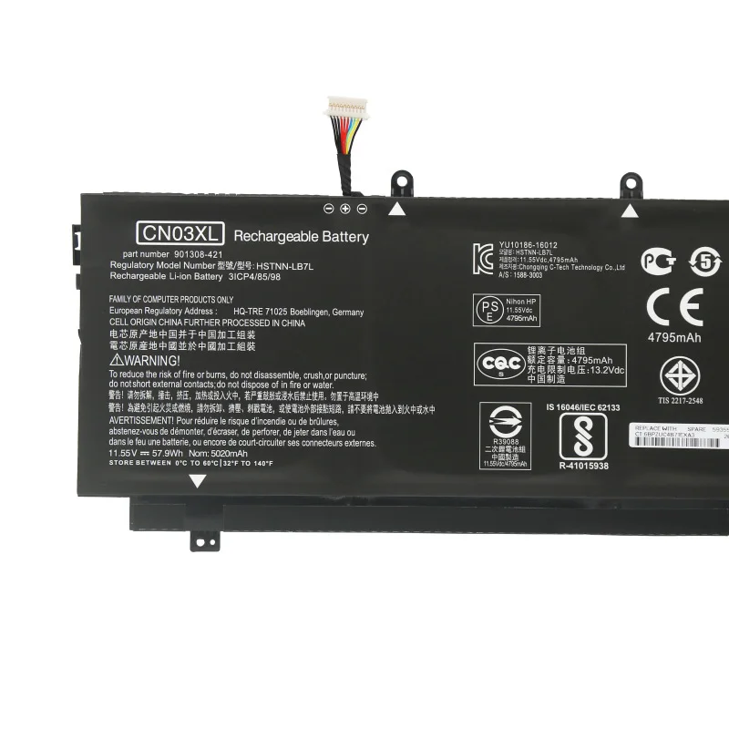 JC 11.55V CN03XL SH03XL Battery For HP Spectre X360 13-w023dx13-AC033DX 13-AB002 13-AC014TU HSTNN-LB7L TPN-Q178 901345-855