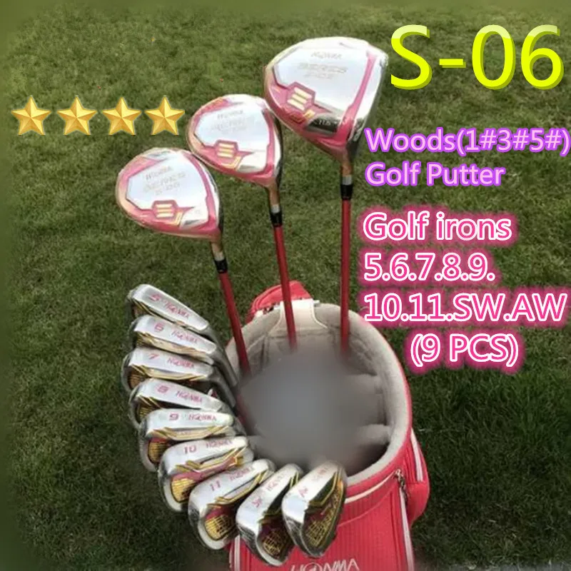 

Woman Golf complete set 13pcs 4star S-06 Golf complete set Golf Clubs Golf Driver wood Iron Graphite L Shaft Headcovers