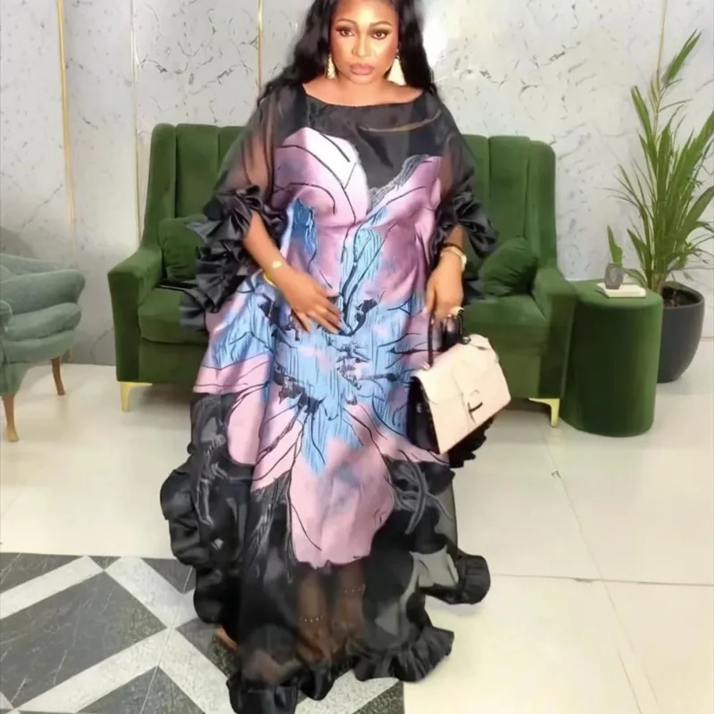 

African Dresses for Women Traditional Africa Clothing Dashiki Ankara Outfits Gown Abayas Robe Muslim Kaftan Maxi Long Dress 2025