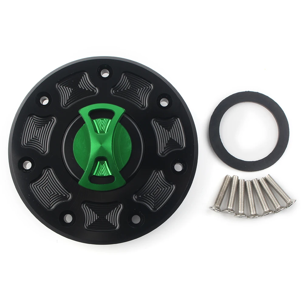 Motorcycle Fuel Gas Tank Cap Cover for Kawasaki Ninja 250 500 250R EX250 EX500 ZX-6 ZX6R ZX9R ZRX 1100 1200 ZXR400 Accesorios