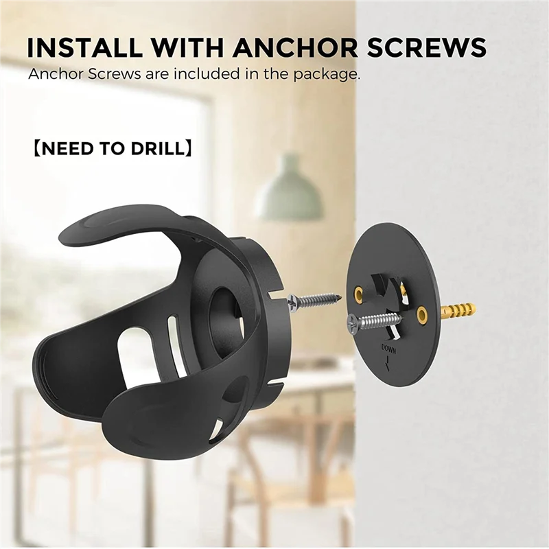 2X Wall Mount Holder For Echo Dot 5./4.Generation Speaker Speaker Outlet Wall Bracket Stood For Echo Dot 5Th/4Th Gen-BCBW