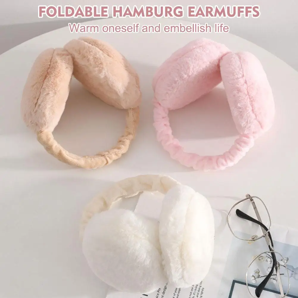 Cache-oreilles en peluche doux pour hommes et femmes, cache-oreilles chauds, protection contre le froid en plein air, cache-oreilles, document solide, mode hivernale, T7H2