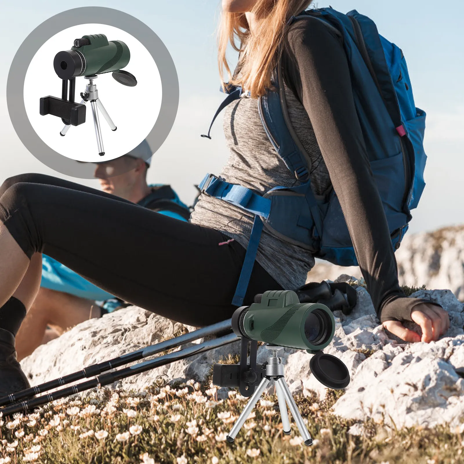 

Профессиональный портативный монокулярный телескоп 80x100 для взрослых: наблюдение за птицами, походы, кемпинг, путешествия, активный отдых на природе