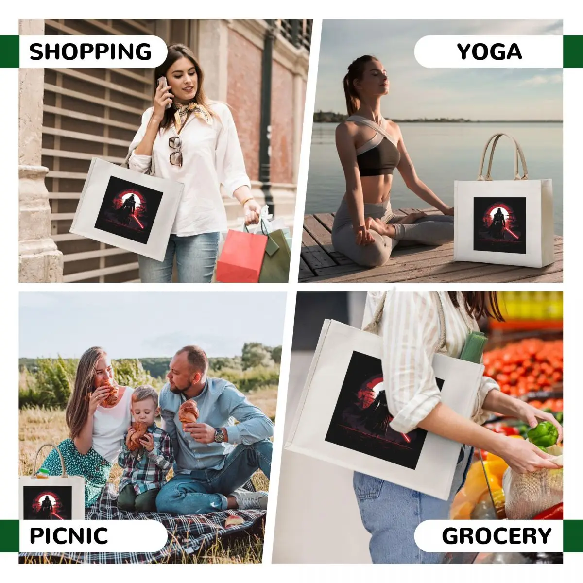 Lord Vader Tote Bag Cloth bag Eco bag tote men reusable shopping