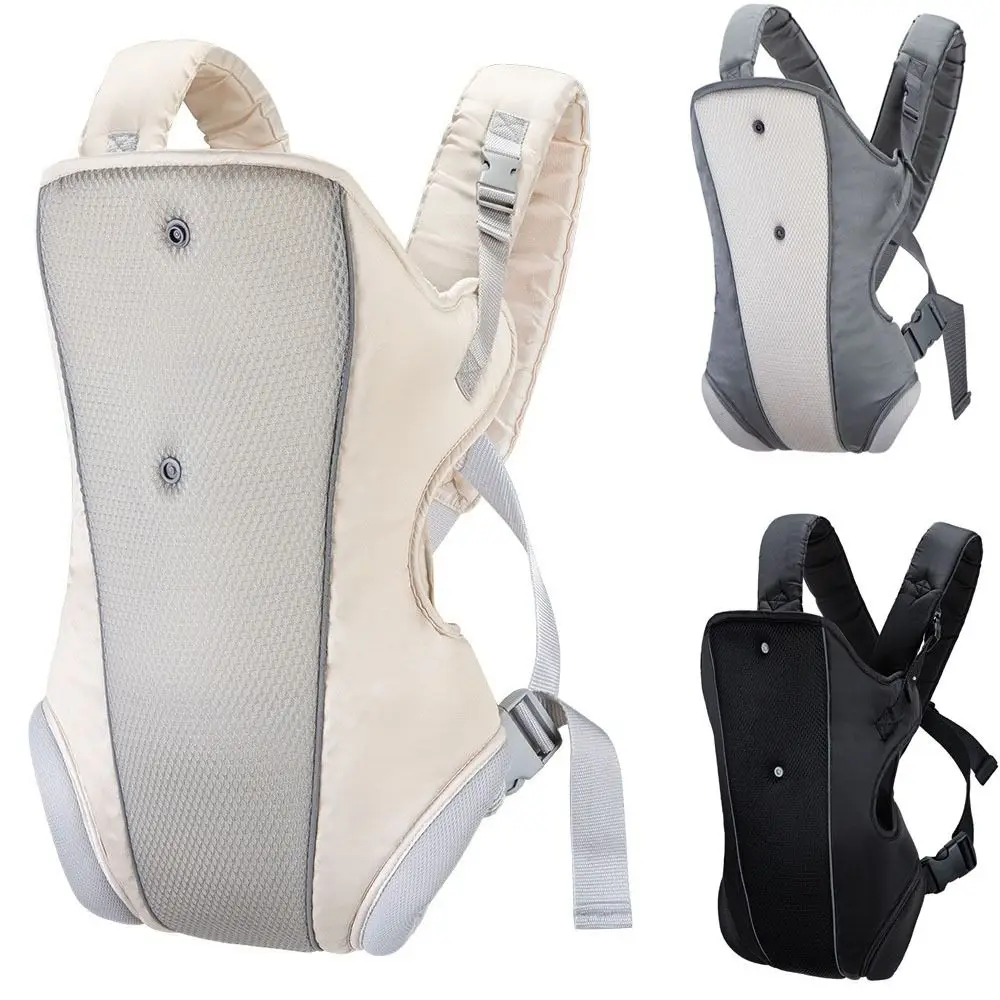 

Ergonomic Newborn Kangaroo Wrap 4-In-1 Easily Adjustable Front Facing Baby Carrier Breathable Hipseat Waist Belt Baby Backpack