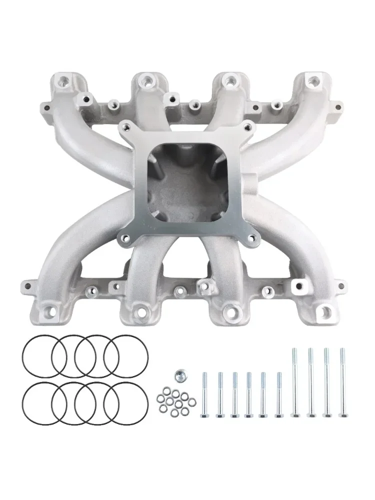 Aluminium Enkel Vliegtuig EFI Inlaatspruitstuk Voor GM LS1 LS2 LS6 300-137 Auto Onderdelen Luchtinlaatsysteem
