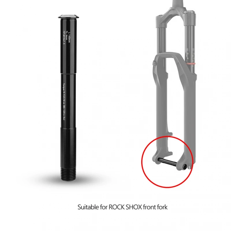 AliExpress NONE Bike  Front Hubs Tube Shaft Axle Lever 100*15 for ROCK SHOX Fork Accessory Bike Fork Accessory Fork Axle Fork Front Shaft