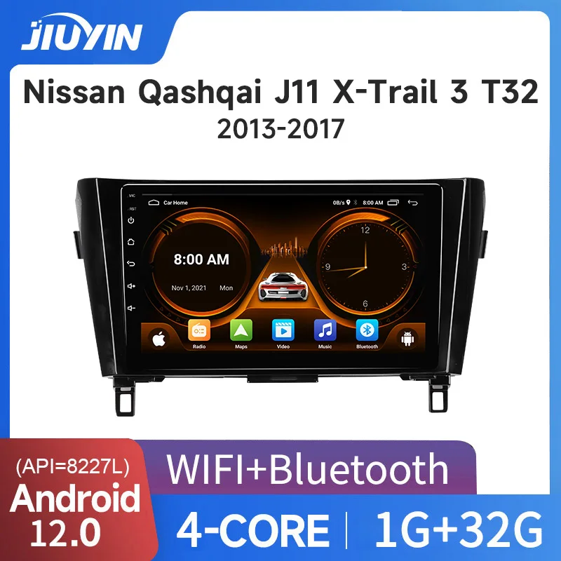 

JIUYIN Car Radio Android Player for Nissan Qashqai J11 X-Trail Xtrail T32 Rogue Dualis 2013-2019 Support OEM BOSE 360