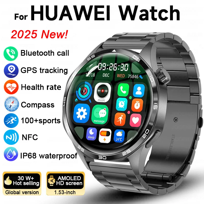 

ЧАСЫ 5 PRO Спортивные Смарт-часы Мужские GPS-трек NFC 360*360 HD Экран Компас Сердечный ритм IP68 Водонепроницаемые Bluetooth-смарт-часы с вызовом