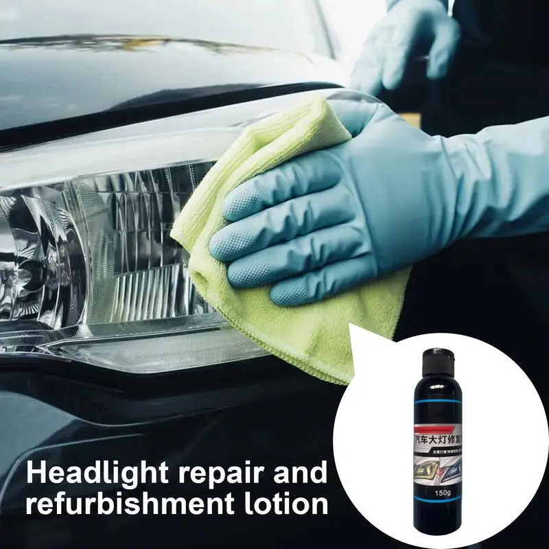 Headlight Restoration Liquid 150g Automobile Headlight Lens Polish Repair Liquid Lens Polisher For Repair Headlight Yellowing Ha