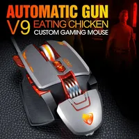 T-WOLF Dominant V9 Gaming Mouse Wired USB Esports Mechanical Macro Programming LOL Chicken Press Gun Mouse with Game Programming